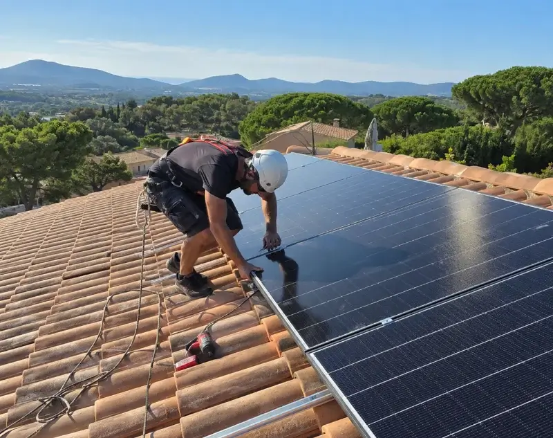 Installateur panneaux solaires Bouchet — pose photovoltaïque sur toiture