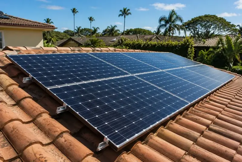 Installation de panneaux solaires à Bouchet
